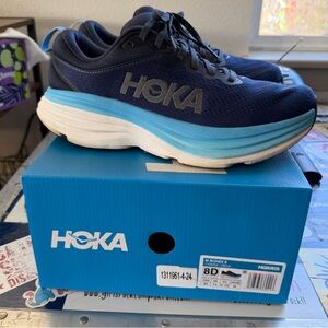 Hoka Navy and Light Blue Athletic Shoes Men’s 8D EU 41 Women’s 10